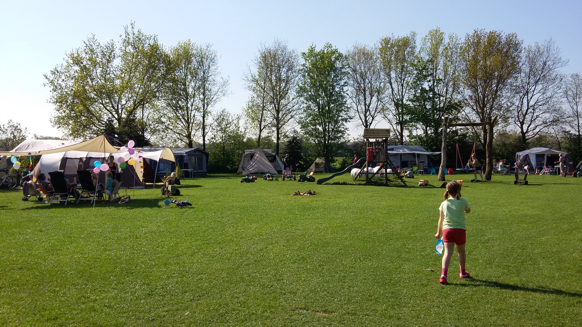 Gezellig veld voor gezinnen bij Camping de Vos